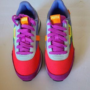 Puma Kids Sneakers - Pink, Purple, and Orange